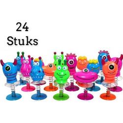 Uitdeelcadeau bouncing monsters 24 Stuks -  Traktatie - Klein speelgoed - Grabbelton - Pinata vulling